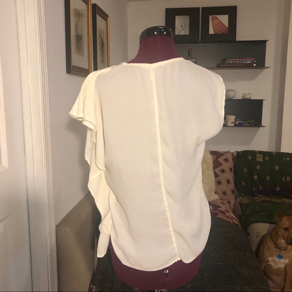 Asymmetric crepe top / blouse - Picture 4 of 4